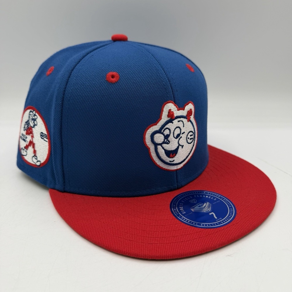 Ebbets Field Flannels Reddy Kilowatt Hat Cap Sz 7 Blue Fitted Baseball DNA NWT